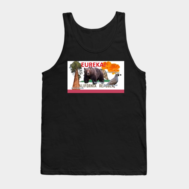 California State Flag and Symbols Tee Shirt Tank Top by Battlefoxx Living Earth